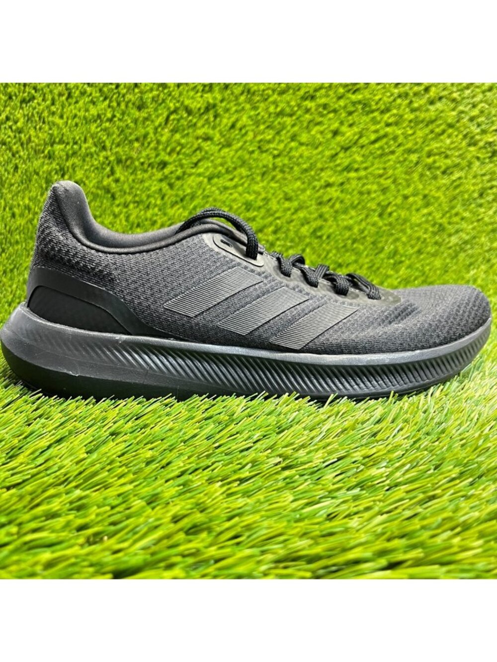 Adidas Runfalcon 3.0 Mens Size 7.5 Black Athletic Running Walking Shoes Sneakers